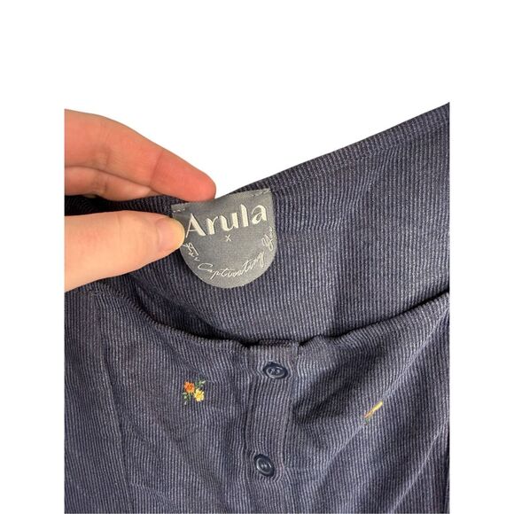 Arula Dream A Little Dream Embroidered Dress Navy Size X (10-12) - Picture 5 of 6